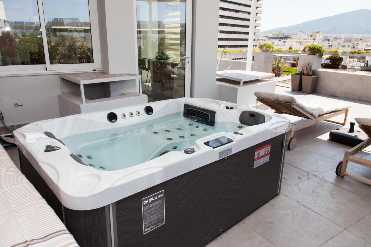 Апартаменты Gorgeous Penthouse With Private Jacuzzi And Amazing View! Афины Экстерьер фото